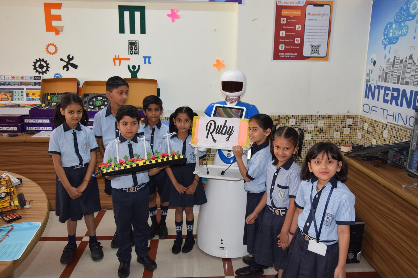 Students conducting science experiments
